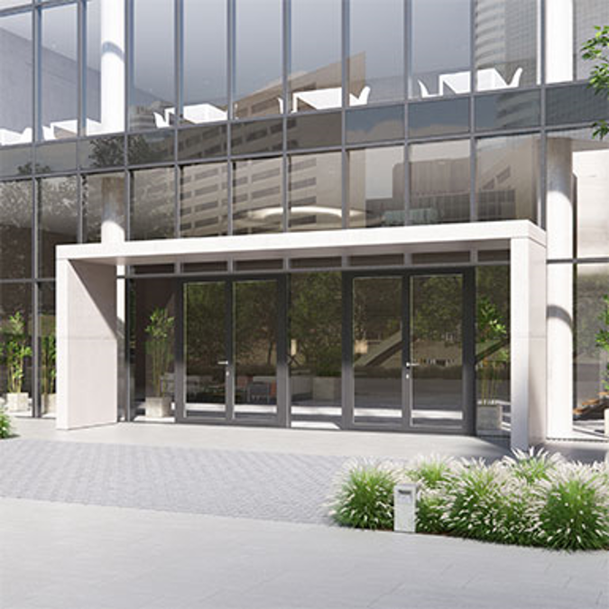 Bim Objects Free Curtain Wall Door Forster Omnia Double Leaf Bimobject