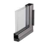 forster unico hi double leaf door in fixed glazing insulated