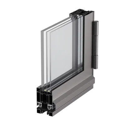 Image for Forster omnia single leaf door in fixed glazing insulated