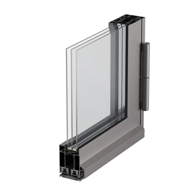 Forster unico, frame 50 mm, double leaf Door insulated
