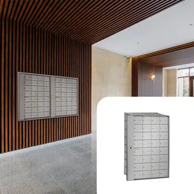 Image for Recessed front-loading horizontal mailboxes HR-1000-LP-4X8