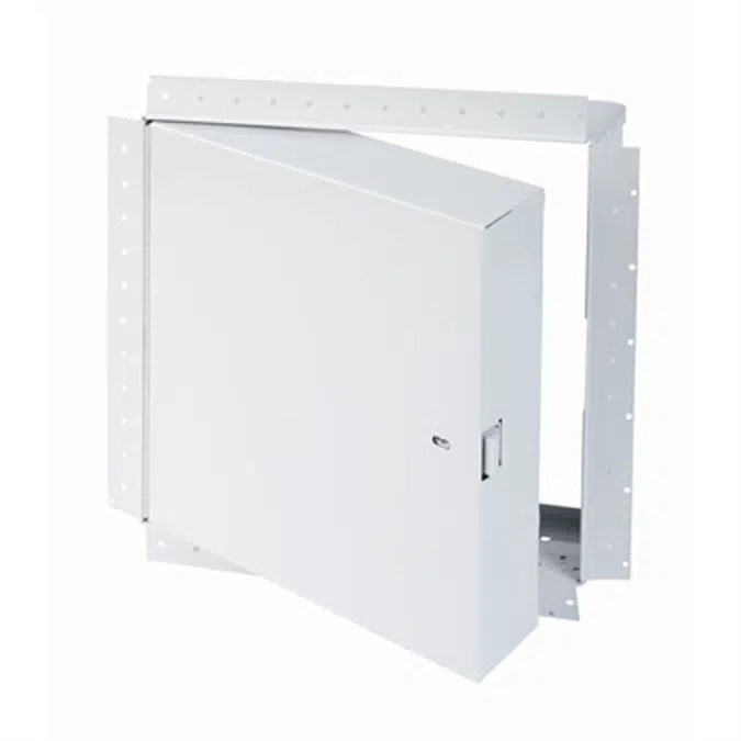Fire rated insulated access door with drywall flange