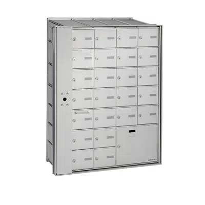 Image for Recessed front-loading horizontal mailboxes with a parcel compartment HR-1000-LP-C-4X7