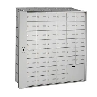 kuva kohteelle Recessed front-loading horizontal mailboxes with a parcel compartment HR-1000-LP-C-6X8