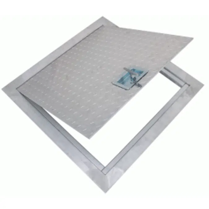 Flush aluminum floor hatch