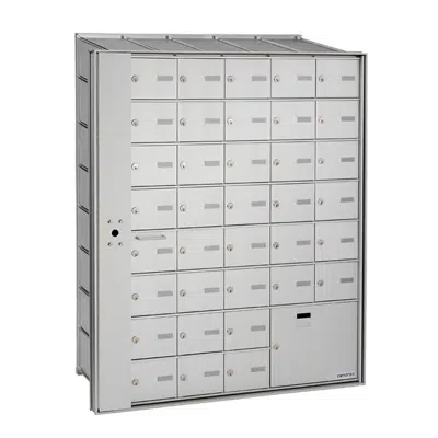 Image for Recessed front-loading horizontal mailboxes with a parcel compartment HR-1000-LP-C-5X8