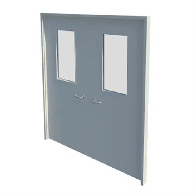 Series 2-7 30,60,90,120mm Double Leaf Fire Door NG10