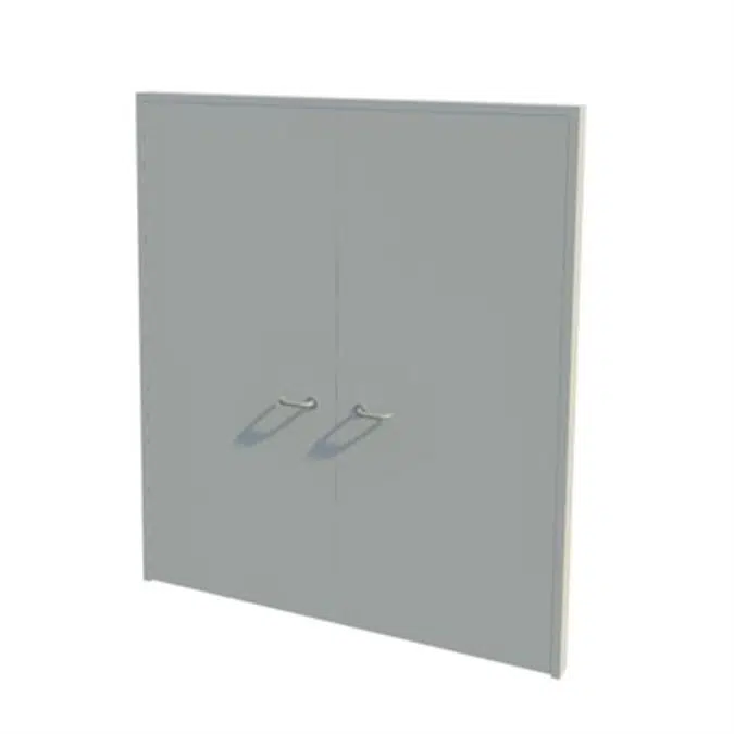 Series 2-7 30,60,90,120mm Double Leaf Fire Door NG0