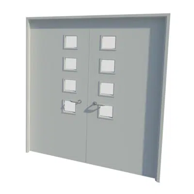 изображение для Series 2-7 30,60,90,120mm Double Leaf Fire Door NG3