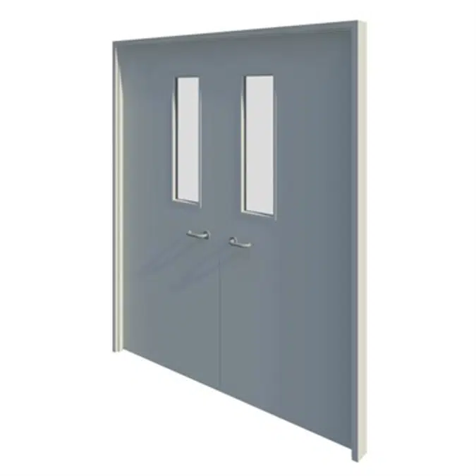 Series 2-7 30,60,90,120mm Double Leaf Fire Door NG8