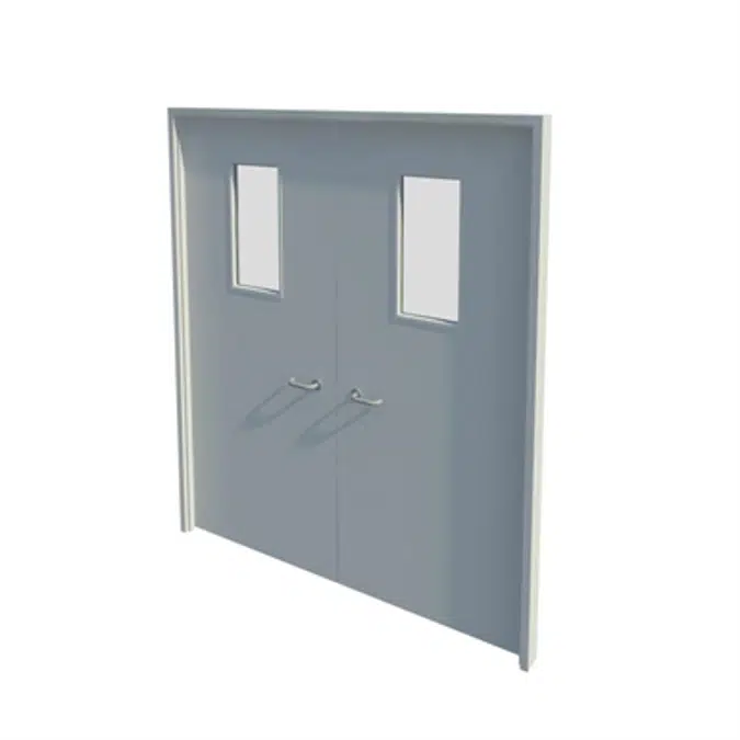 Series 2-7 30,60,90,120mm Double Leaf Fire Door NG7