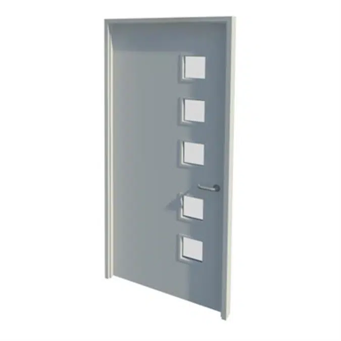 Series 2-7 30,60,90,120mm Single Leaf Fire Door NG4