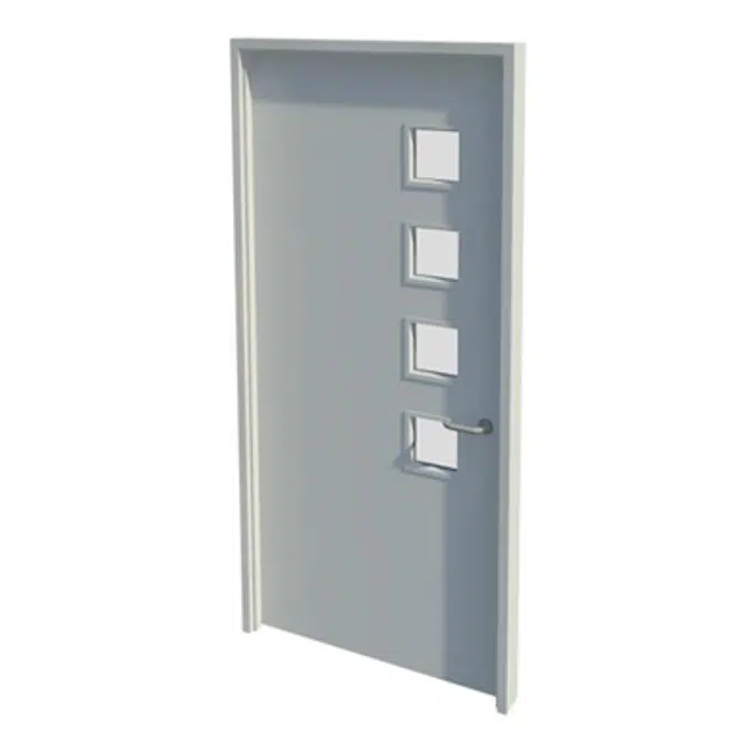 Series 2-7 30,60,90,120mm Single Leaf Fire Door NG3 