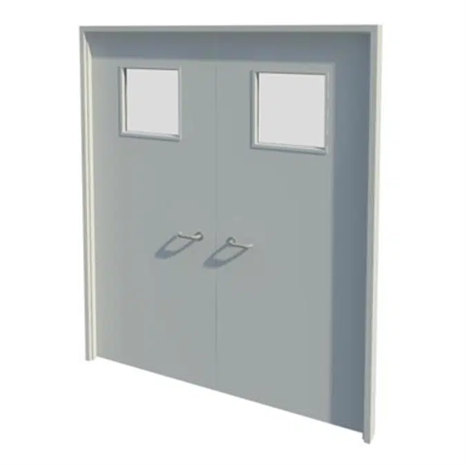 Series 2-7 30,60,90,120mm Double Leaf Fire Door NG11