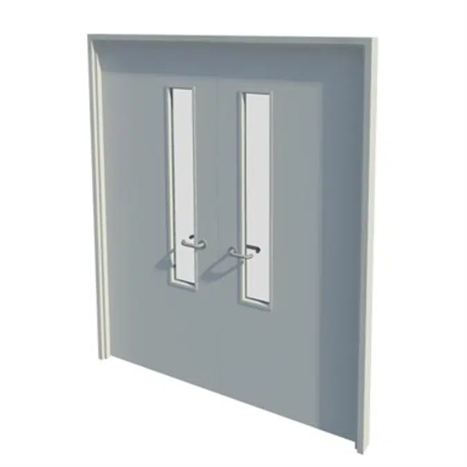 Series 2-7 30,60,90,120mm Double Leaf Fire Door NG6