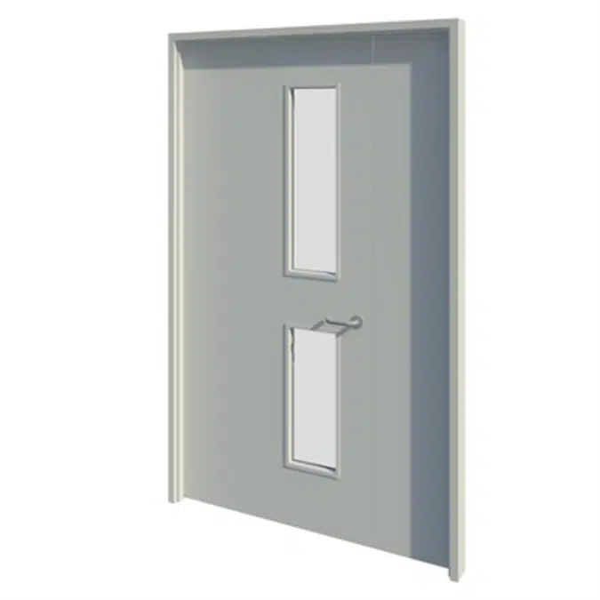 Series 2-7 30,60,90,120mm Unequal Leaf Fire Door NG9