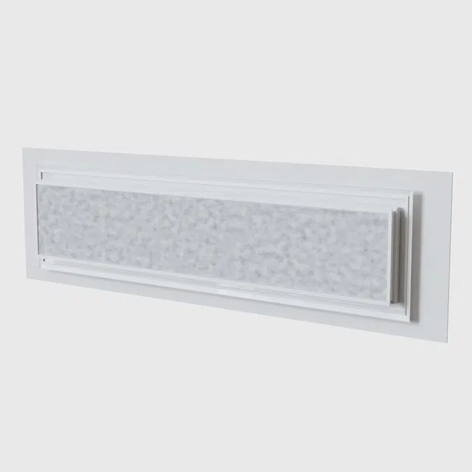 HVAC Return Air White / Black decorative grille