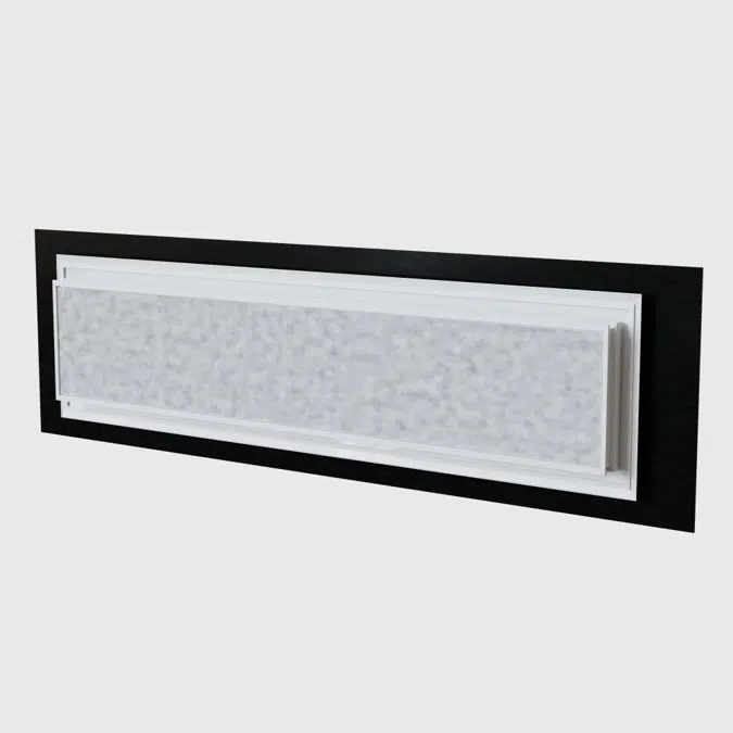 HVAC Return Air White / Black decorative grille