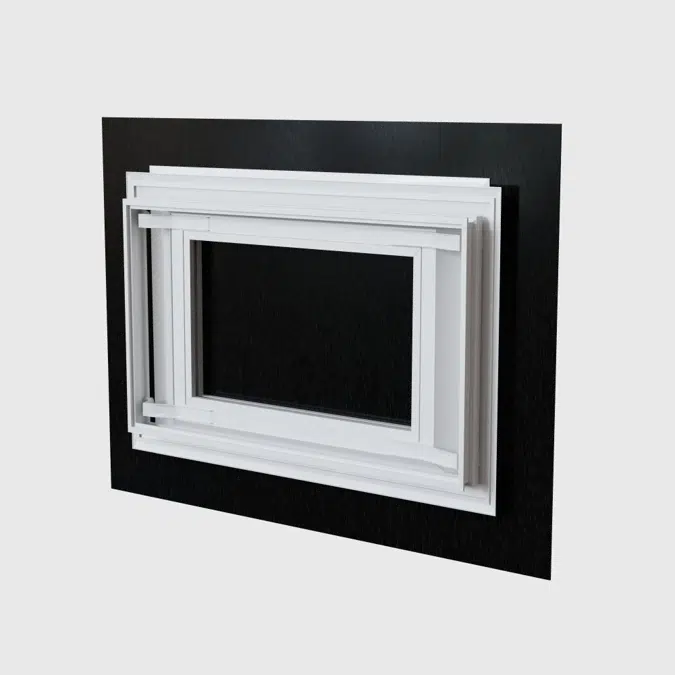 HVAC Air supply White / Black decorative grille