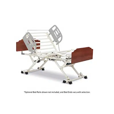 afbeelding voor Invacare CS7 Bed, Drake Style Bed Ends with Biltmore Cherry Finish, No Rails, IHCS7DRBC-QSP