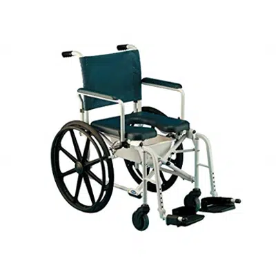 Image for Invacare Mariner Rehab Shower Wheelchair, with Commode Opening, 18" Seat Width, 6895