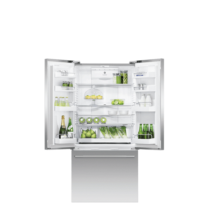 Freestanding French Door Refrigerator Freezer, 32", 17 cu ft, Ice & Water