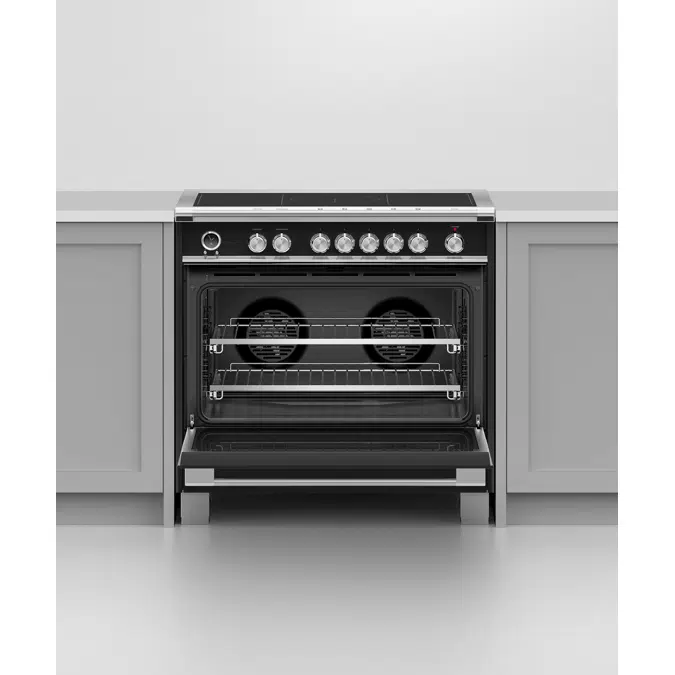 36" Series 9 Classic 5 Zone Induction Self-Cleaning Range, 2 SmartZones