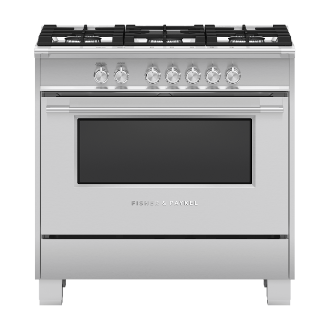BIM objects Free download! Gas Range, 36", 5 Burners BIMobject