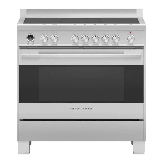 Induction Range, 36, 5 Zones with SmartZone, Self-cleaning