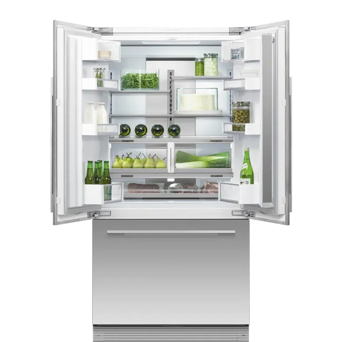 archived_Integrated French Door Refrigerator Freezer, 90cm, Ice & Water-RS90AU1