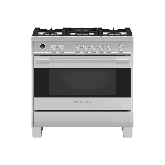 BIM objects Free download! Dual Fuel Range, 36", 5 Burners, Self