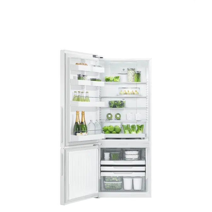Objetos BIM ¡Descarga gratis! Freestanding Refrigerator Freezer, 68cm