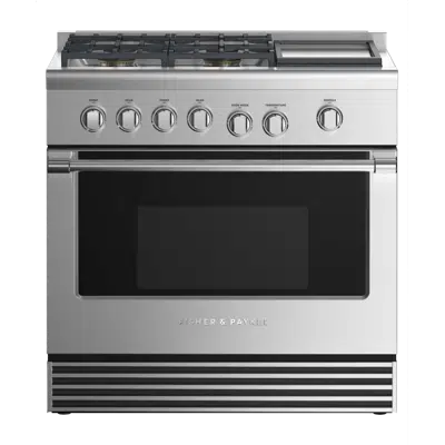 Image for 36" Series 9 Professional 4 Burner + Griddle Duel Fuel Range, Natural Gas