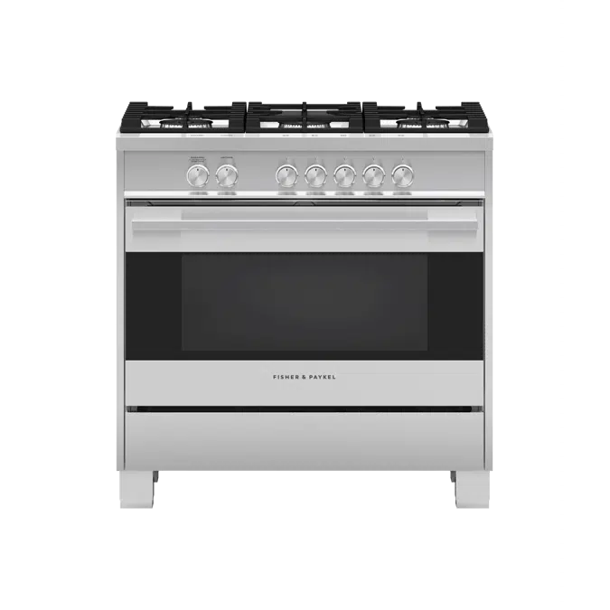 Gas Range, 36", 5 Burners