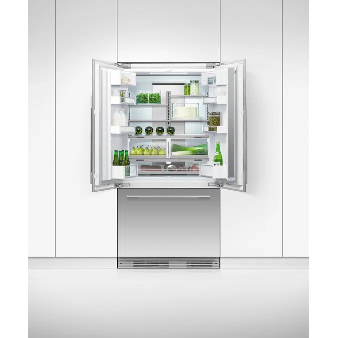 90cm Series 7 Integrated French Door Refrigerator Freezer