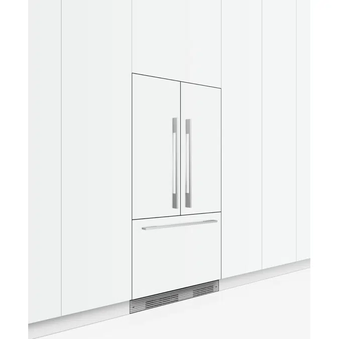 90cm Series 7 Integrated French Door Refrigerator Freezer