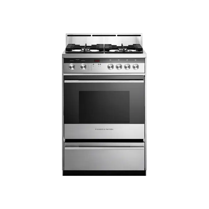 24" Series 5 Contemporary 4 Burner Gas Range, Natural Gas-OR24SDMBGX2_N