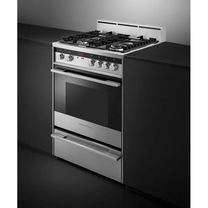 24" Series 5 Contemporary 4 Burner Gas Range, Natural Gas