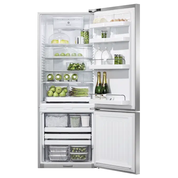 Freestanding Refrigerator Freezer, 63.5cm, 380L, Ice & Water-RF402BRXFDU5
