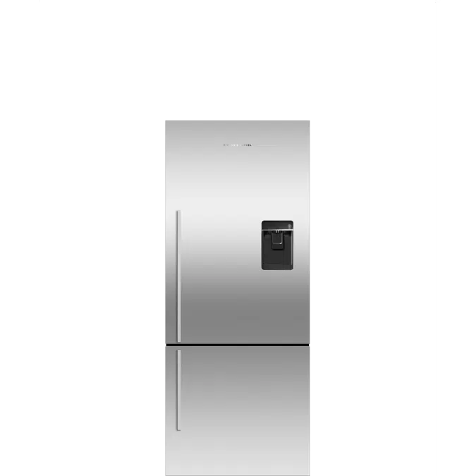 BIM objects Free download! Freestanding Refrigerator Freezer, 68cm, 413L, Ice & Water