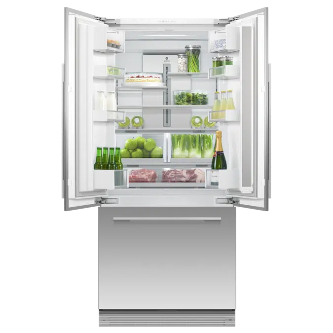 32" Series 7 Integrated French Door Refrigerator Freezer, Ice & Water-RS32A72U1