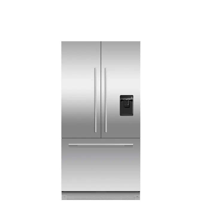 Integrated French Door Refrigerator Freezer, 90cm, Ice & Water-RS90AU2