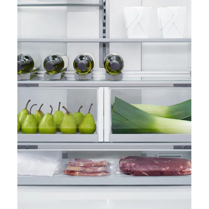 90cm Series 7 Integrated French Door Refrigerator Freezer, Ice & Water