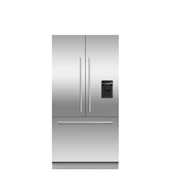 Integrated French Door Refrigerator Freezer, 90cm, Ice & Water - RS90AU1