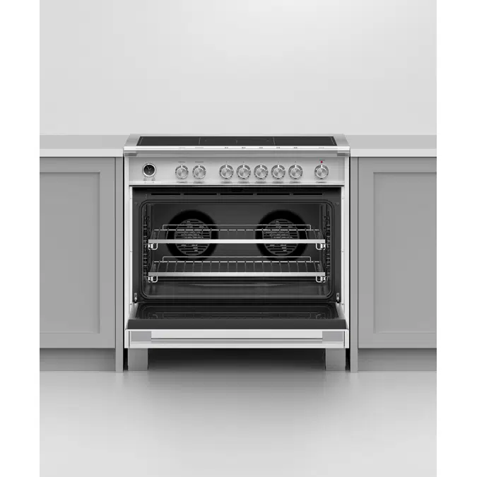 36" Series 9 Classic 5 Zone Induction Self-Cleaning Range, 2 SmartZones