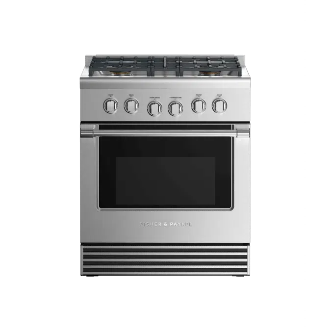 30" Series 9 Professional 4 Burner Dual Fuel Range, LPG-RDV2-304-L_N