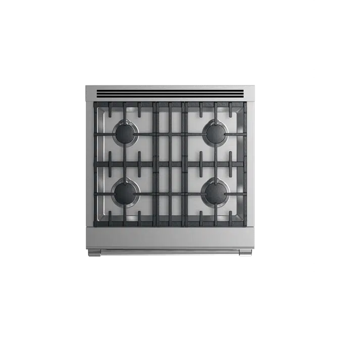 30" Series 9 Professional 4 Burner Dual Fuel Range, LPG-RDV2-304-L_N