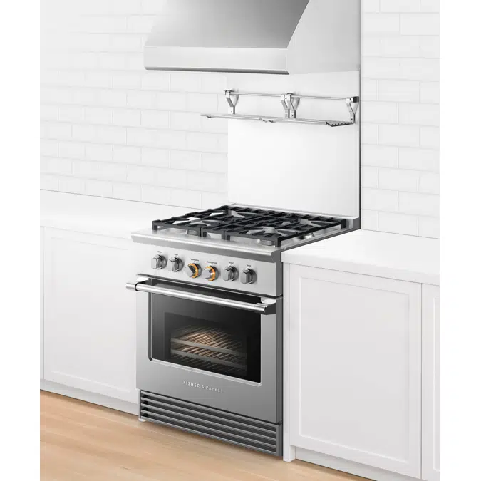 30" Series 9 Professional 4 Burner Dual Fuel Range, LPG