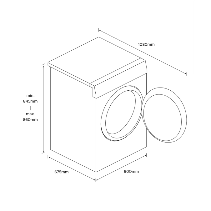 11kg Series 9 Front Loader Washer, ActiveIntelligence™, Steam Care