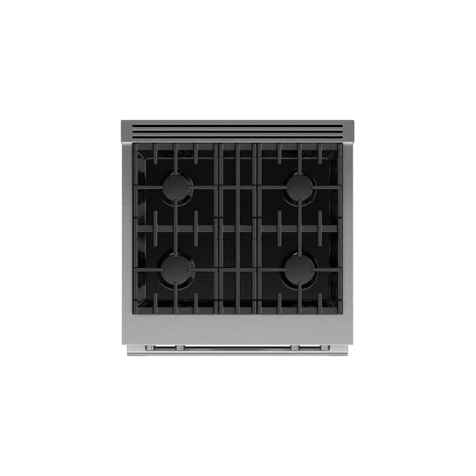 BIM objects Free download! Dual Fuel Range, 30", 4 Burners, Self